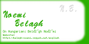 noemi belagh business card